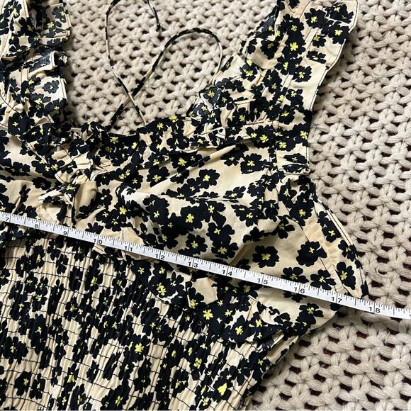 NWT Topshop Smocked Floral Crop Top 8 - Picture 7 of 12